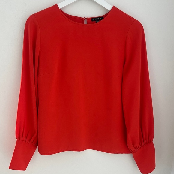 Dynamite Coral Blouse - Picture 1 of 5